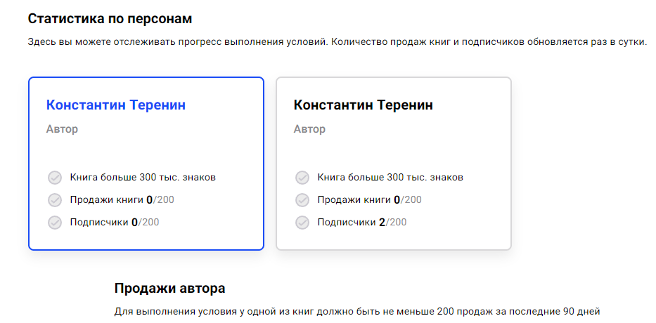 Как поднять продажи на ЛитРес? Статус профиля